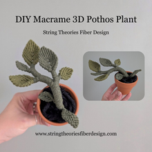 Load image into Gallery viewer, Macrame Pothos Plant Pattern / Kit
