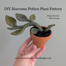 Load image into Gallery viewer, Macrame Pothos Plant Pattern / Kit
