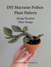 Load image into Gallery viewer, Macrame Pothos Plant Pattern / Kit
