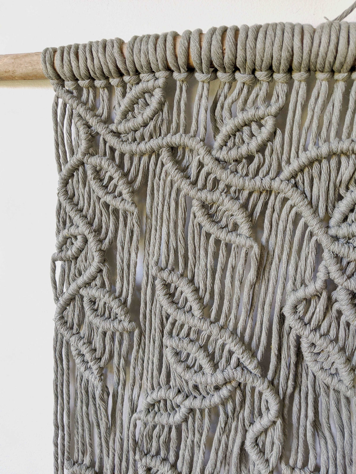 Extra Large Macrame Vines and Leaves Wall Hanging String Theories Fiber Design
