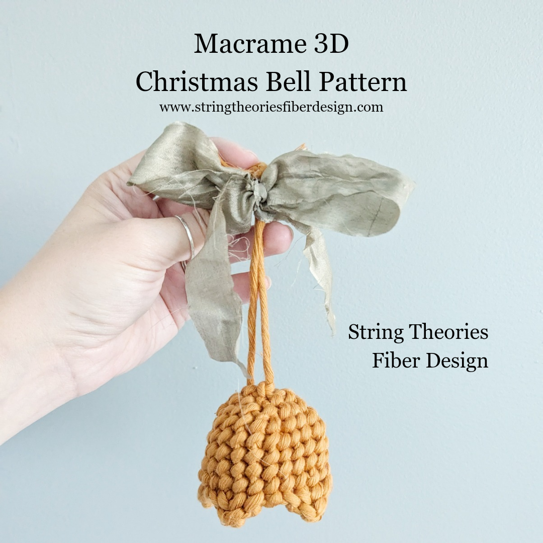 Macrame Christmas Bell Pattern (not a full kit)