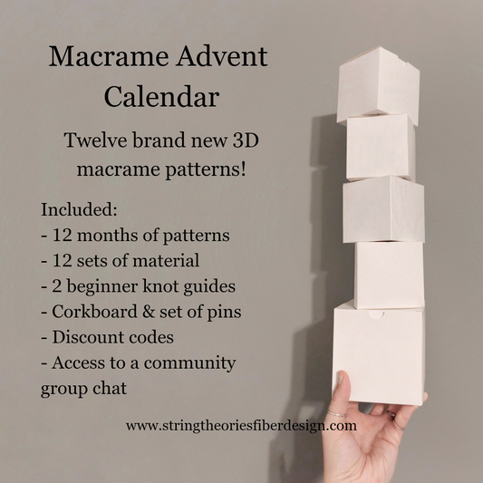 Macrame Advent Calendar Pattern/Kit