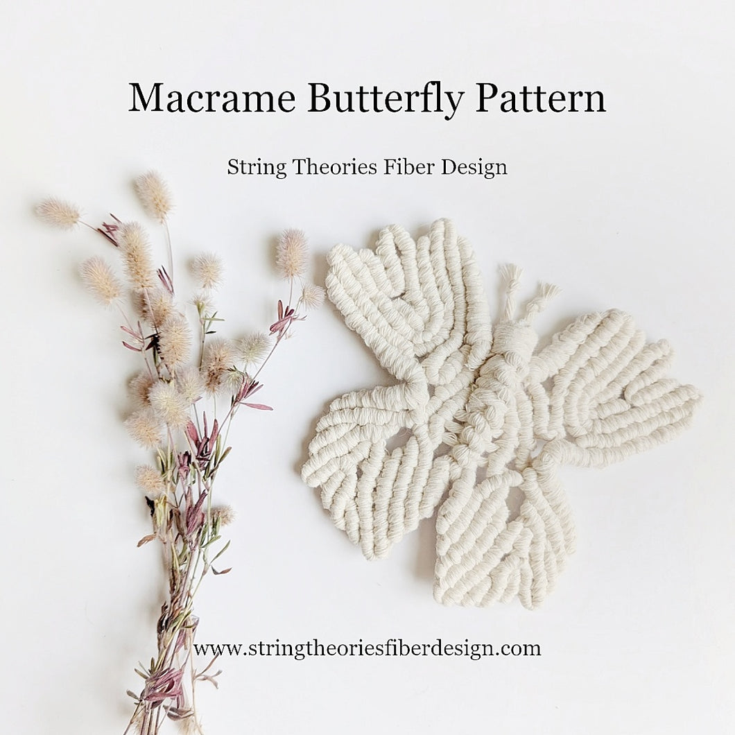 Macrame Butterfly Pattern / Kit