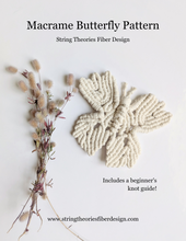 Load image into Gallery viewer, Macrame Butterfly Pattern / Kit

