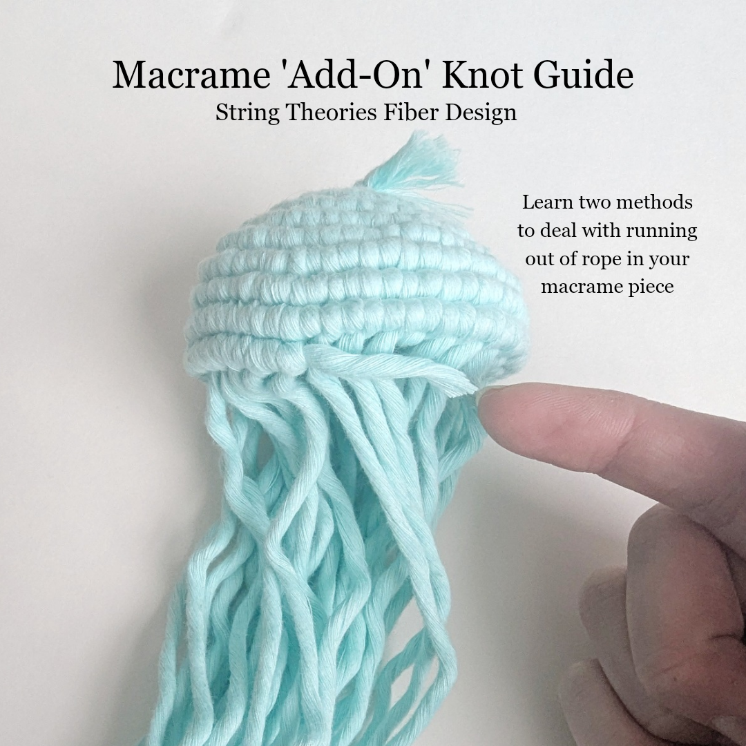 Macrame Knot Guide/Pattern - how to 'add on'