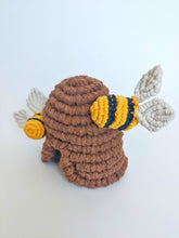 Load image into Gallery viewer, Bees on Beehive Sculpture String Theories Fiber Design
