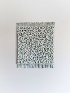Bubbles Macrame Hanging on Square Frame