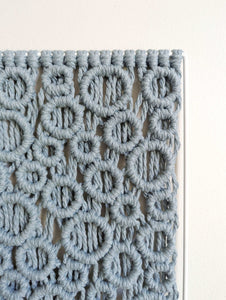 Bubbles Macrame Hanging on Square Frame