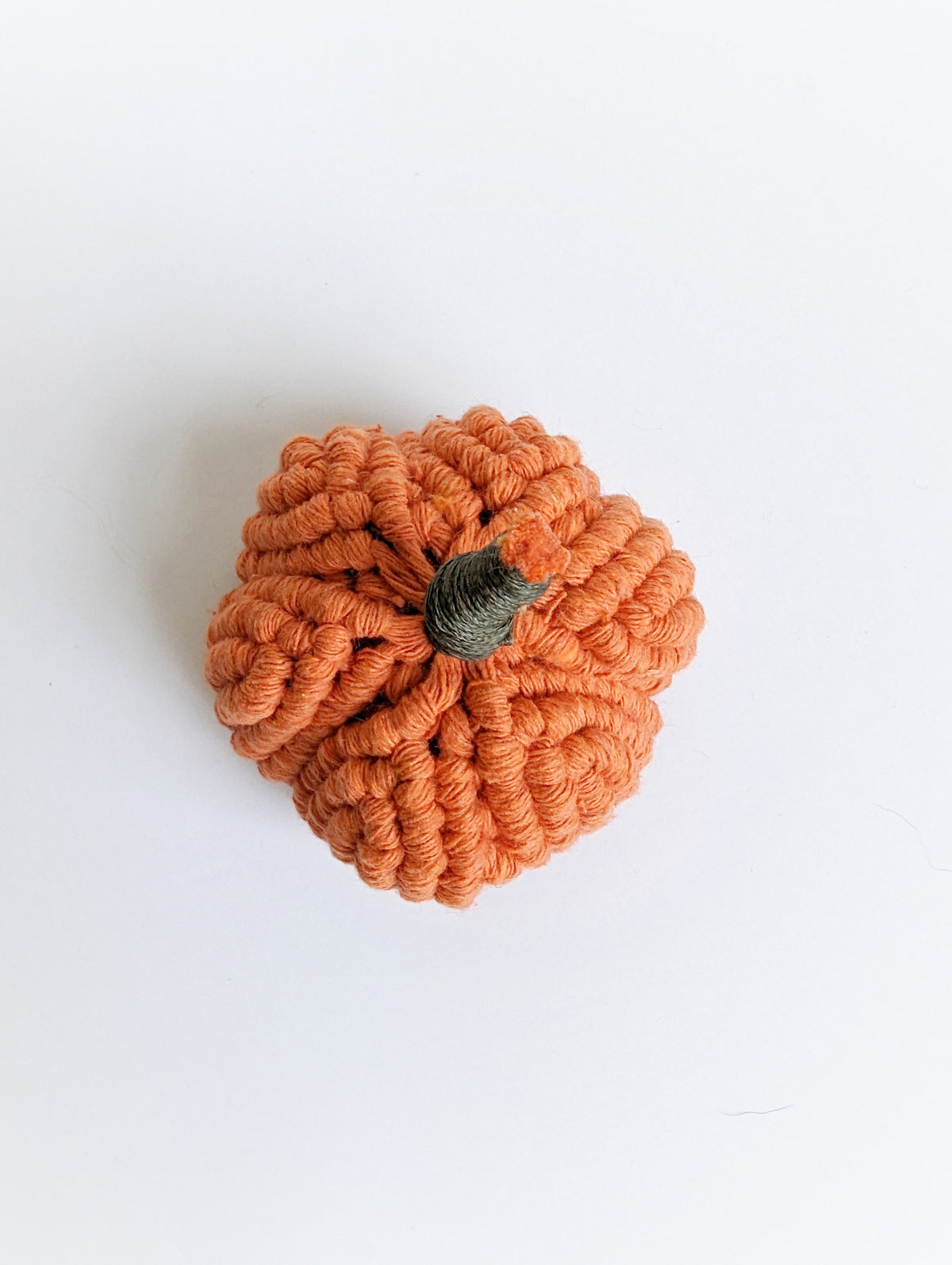 Macrame Fiber Sculptures Pumpkins Tea Light Covers