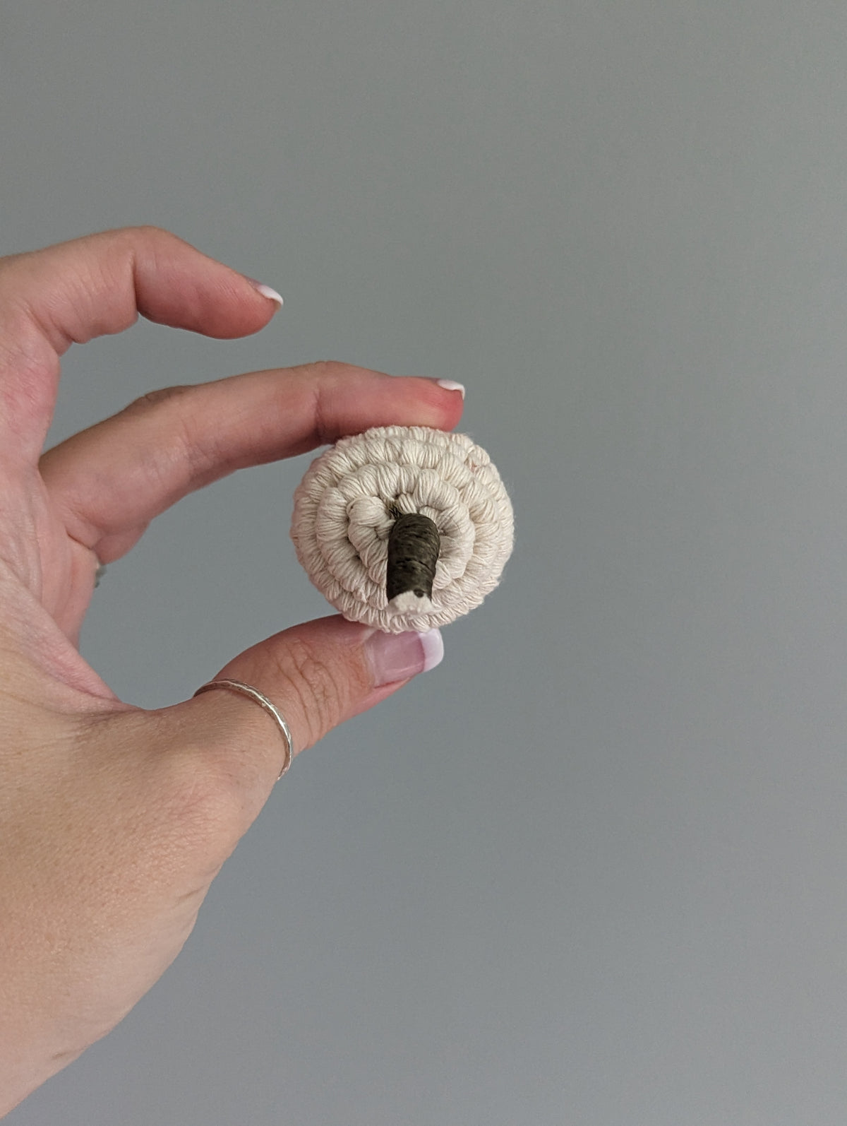 Macrame Mini Fiber Sculptures Pumpkins