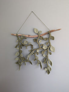 Large Statement Macrame Vines and Leaves