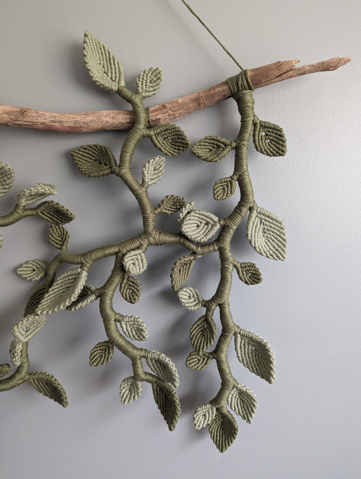 Large Statement Macrame Vines and Leaves