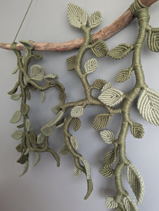 Large Statement Macrame Vines and Leaves