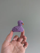 Load image into Gallery viewer, Macrame mini Rubber Duck Fiber Sculpture
