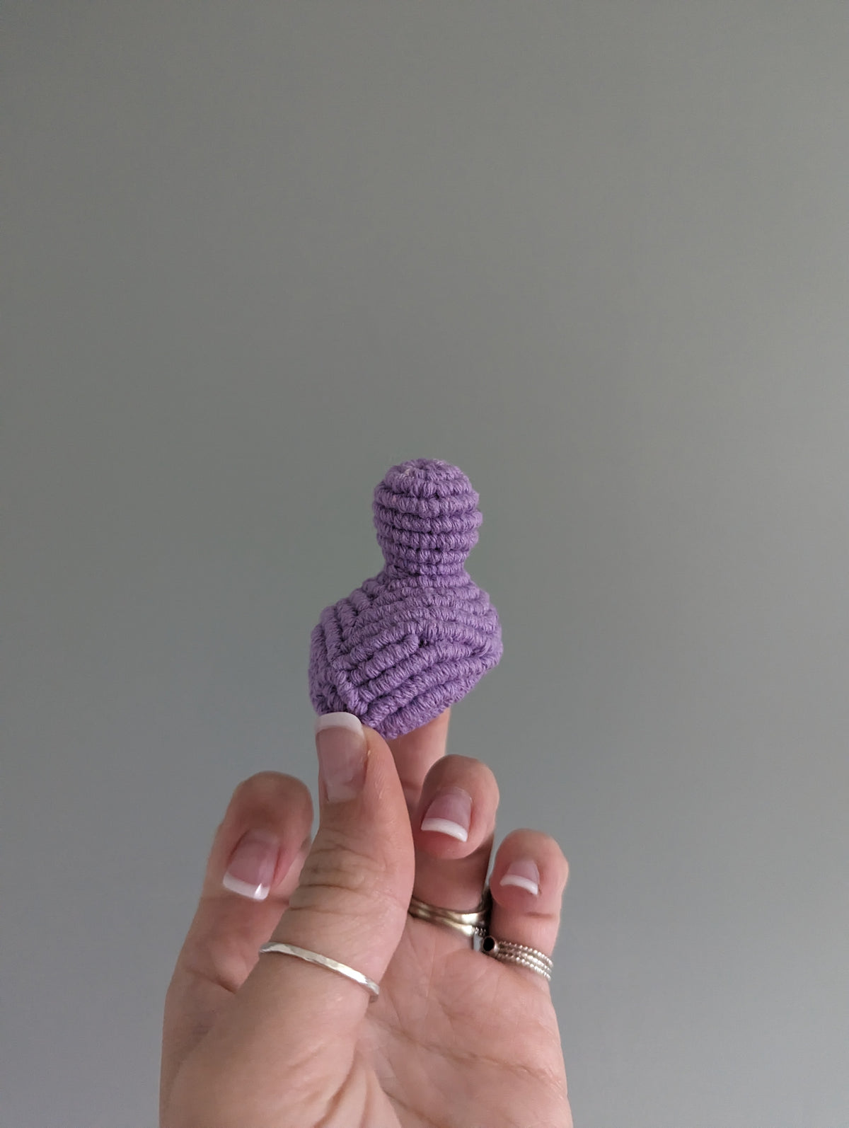 Macrame mini Rubber Duck Fiber Sculpture