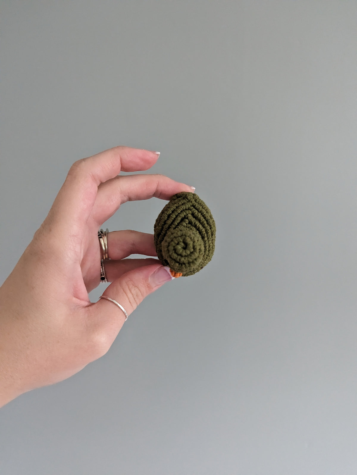 Macrame mini Rubber Duck Fiber Sculpture