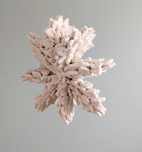 Load image into Gallery viewer, Macrame Sculptural Snowflake
