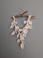 Load image into Gallery viewer, Macrame Leafy Sculpture Hanging - Natural
