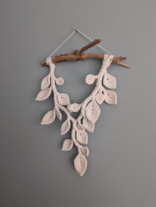 Macrame Leafy Sculpture Hanging - Natural