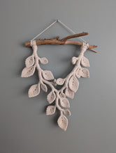 Load image into Gallery viewer, Macrame Leafy Sculpture Hanging - Natural
