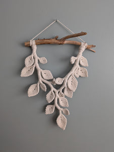 Macrame Leafy Sculpture Hanging - Natural