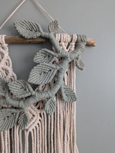 Load image into Gallery viewer, Flower Crown Macrame Hanging - sage 2
