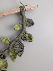 Macrame Leafy Sculpture Hanging