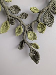 Macrame Leafy Sculpture Hanging