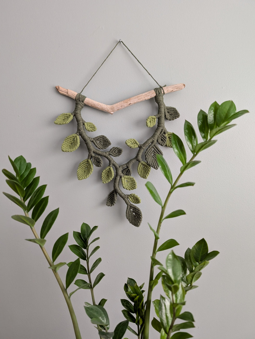 Macrame Leafy Sculpture Hanging