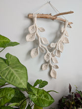 Load image into Gallery viewer, Macrame Leafy Sculpture Hanging - Natural
