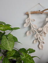 Load image into Gallery viewer, Macrame Leafy Sculpture Hanging - Natural
