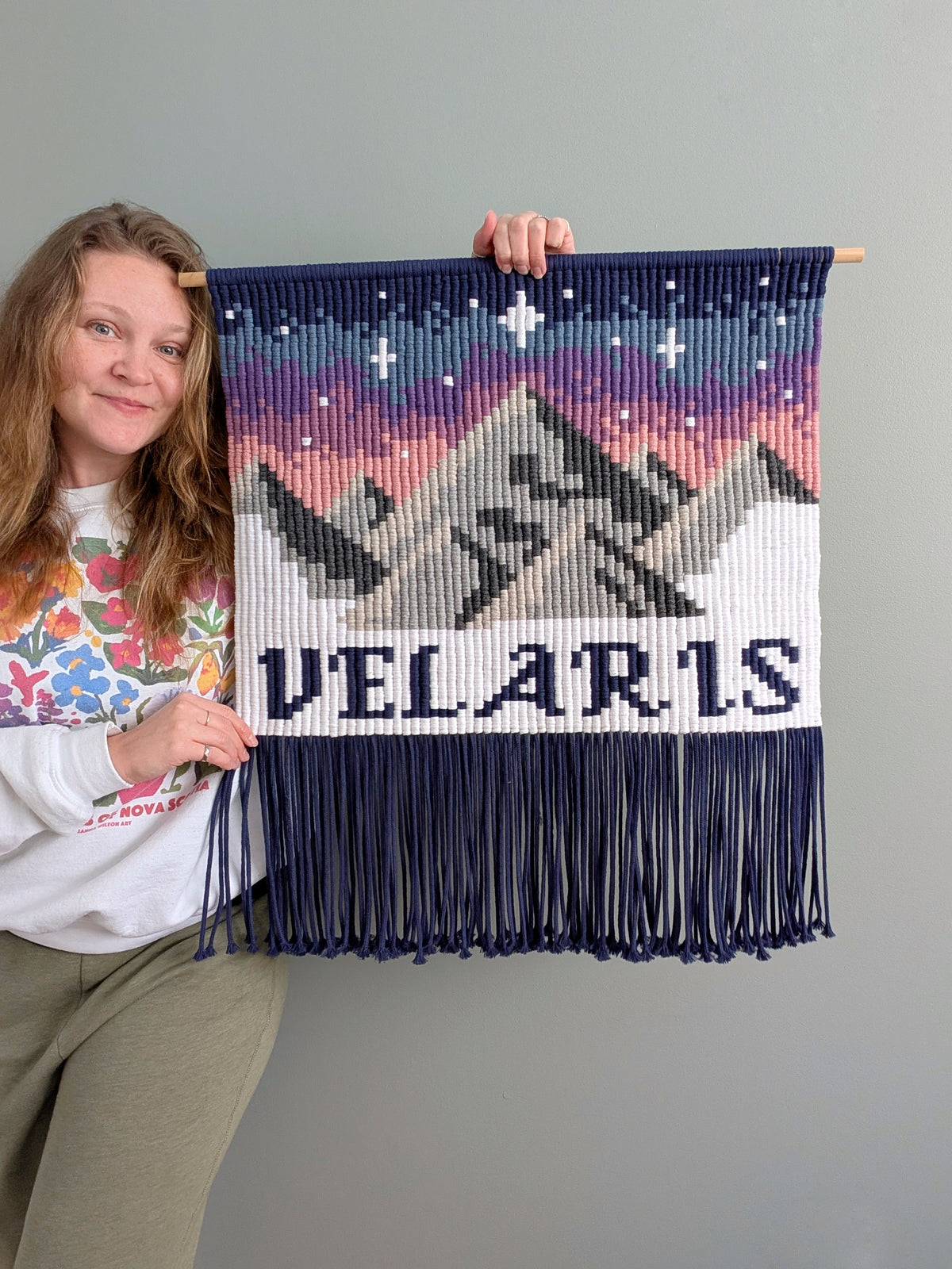 Officially Licensed - Macrame Velaris A Court of Mist and Fury Tapestry Wall Hanging DIY Pattern