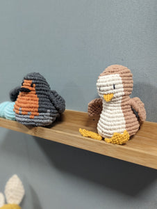 Macrame Penguin Sculpture