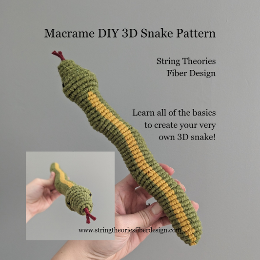 Macrame Snake Pattern / Kit