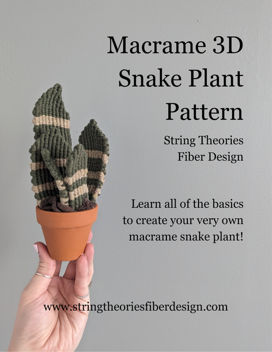 Macrame Snake Plant Pattern / Kit