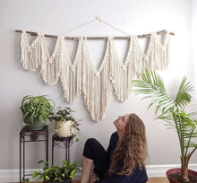 Load image into Gallery viewer, Extra Large Statement Macrame Wall Hanging Tapestry String Theories Fiber Design
