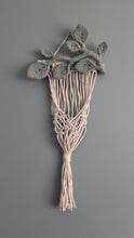 Load and play video in Gallery viewer, Macrame Wall Plant hanger with Leaves
