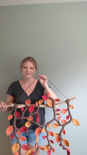 Load and play video in Gallery viewer, Autumn Leaves - Large Macrame Vines and Leaves Sculpture
