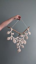 Load and play video in Gallery viewer, Macrame Leafy Sculpture Hanging - Natural
