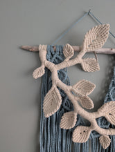 Load image into Gallery viewer, Flower Crown Macrame Hanging - Blue

