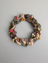 Load image into Gallery viewer, Mushroom Landscape Circular Woven Wall Hanging
