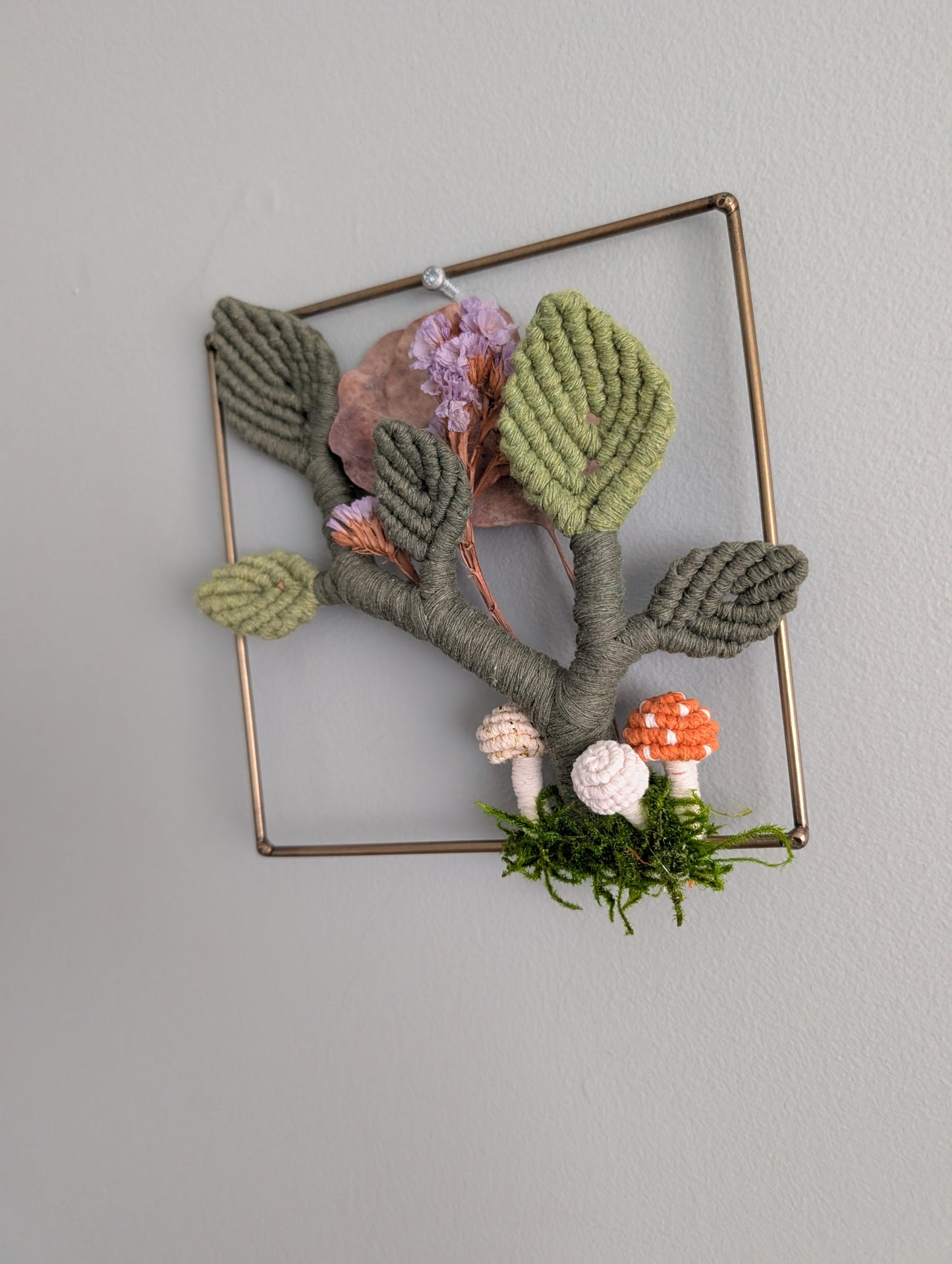 Mini Leafy Frames - Mushrooms & Dried Florals - Option 5