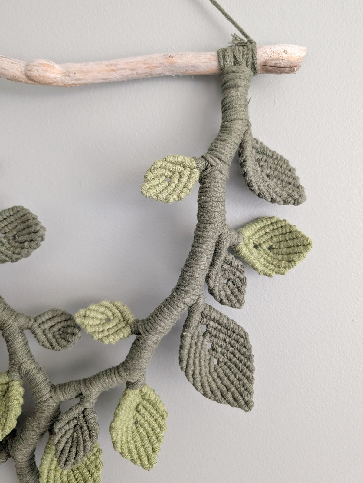 Macrame Leafy Sculpture Hanging
