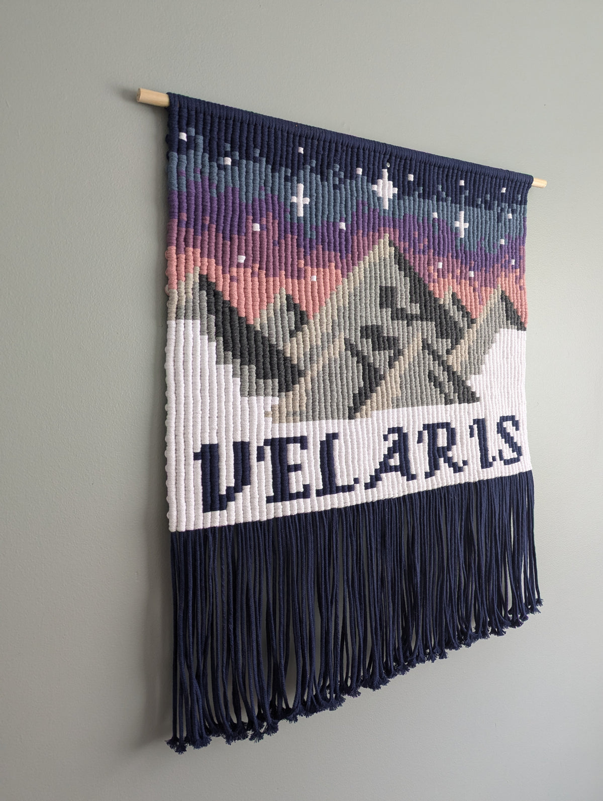 Officially Licensed - Macrame Velaris A Court of Mist and Fury Tapestry Wall Hanging DIY Pattern