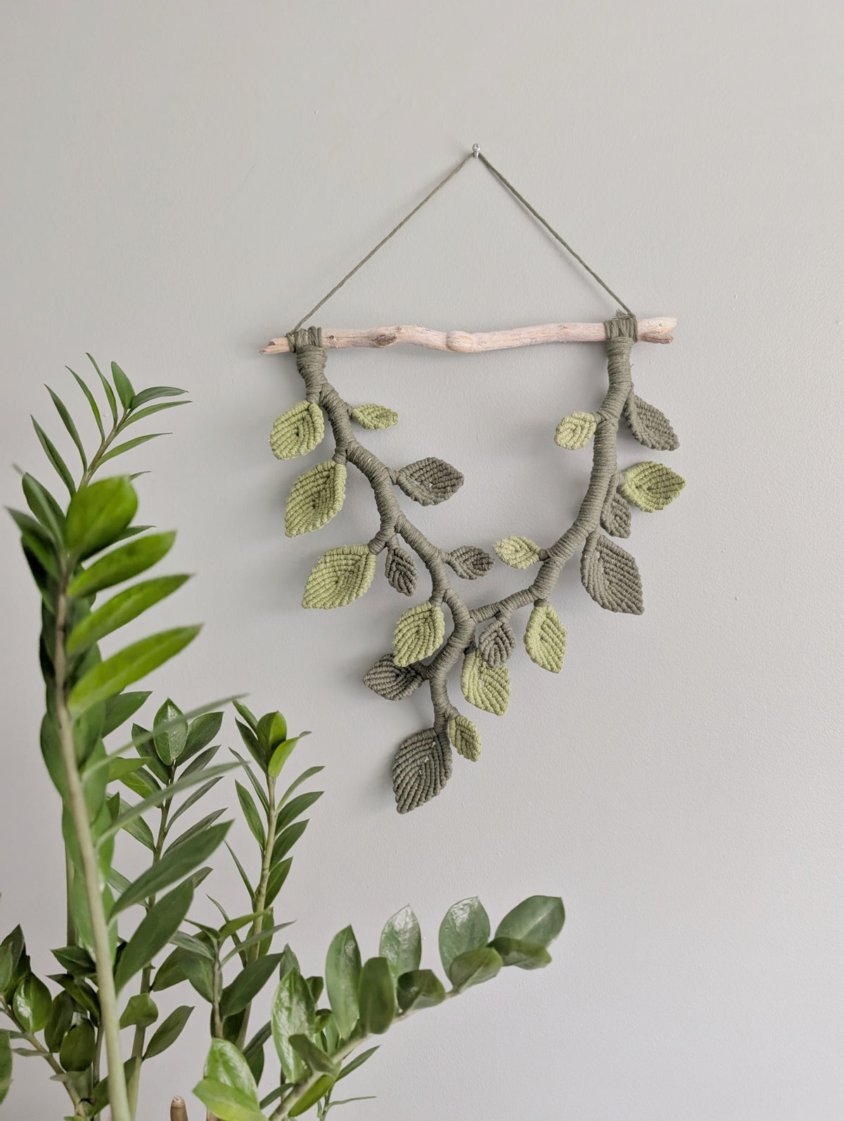 Macrame Leafy Sculpture Hanging