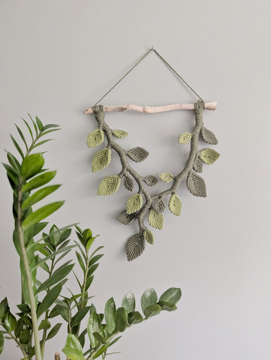 Macrame Leafy Sculpture Hanging