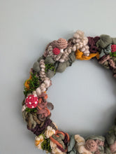 Load image into Gallery viewer, Mushroom Landscape Circular Woven Wall Hanging
