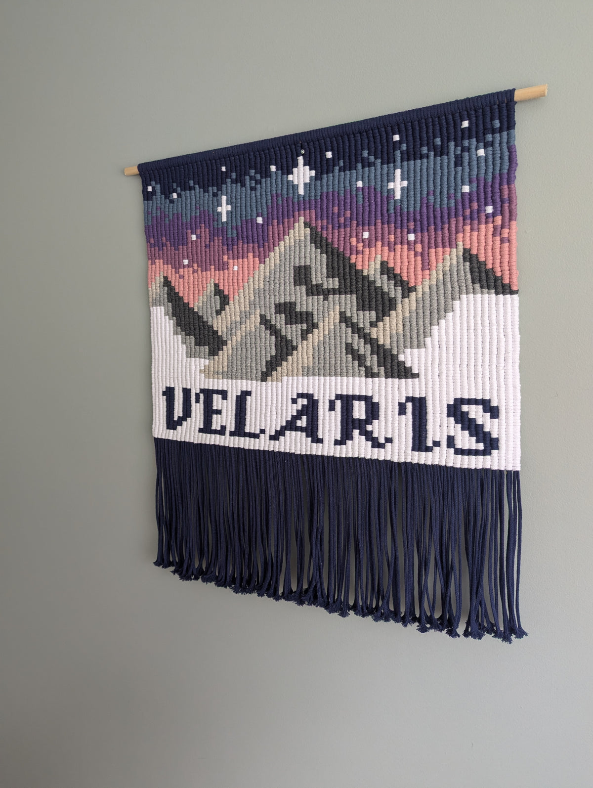 Officially Licensed - Macrame Velaris A Court of Mist and Fury Tapestry Wall Hanging DIY Pattern