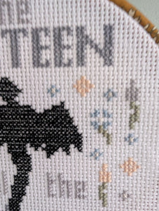 Officially licensed Sarah J Maas Throne of Glass the Thirteen Manon/Abraxos  Cross Stitch Easy PDF Pattern