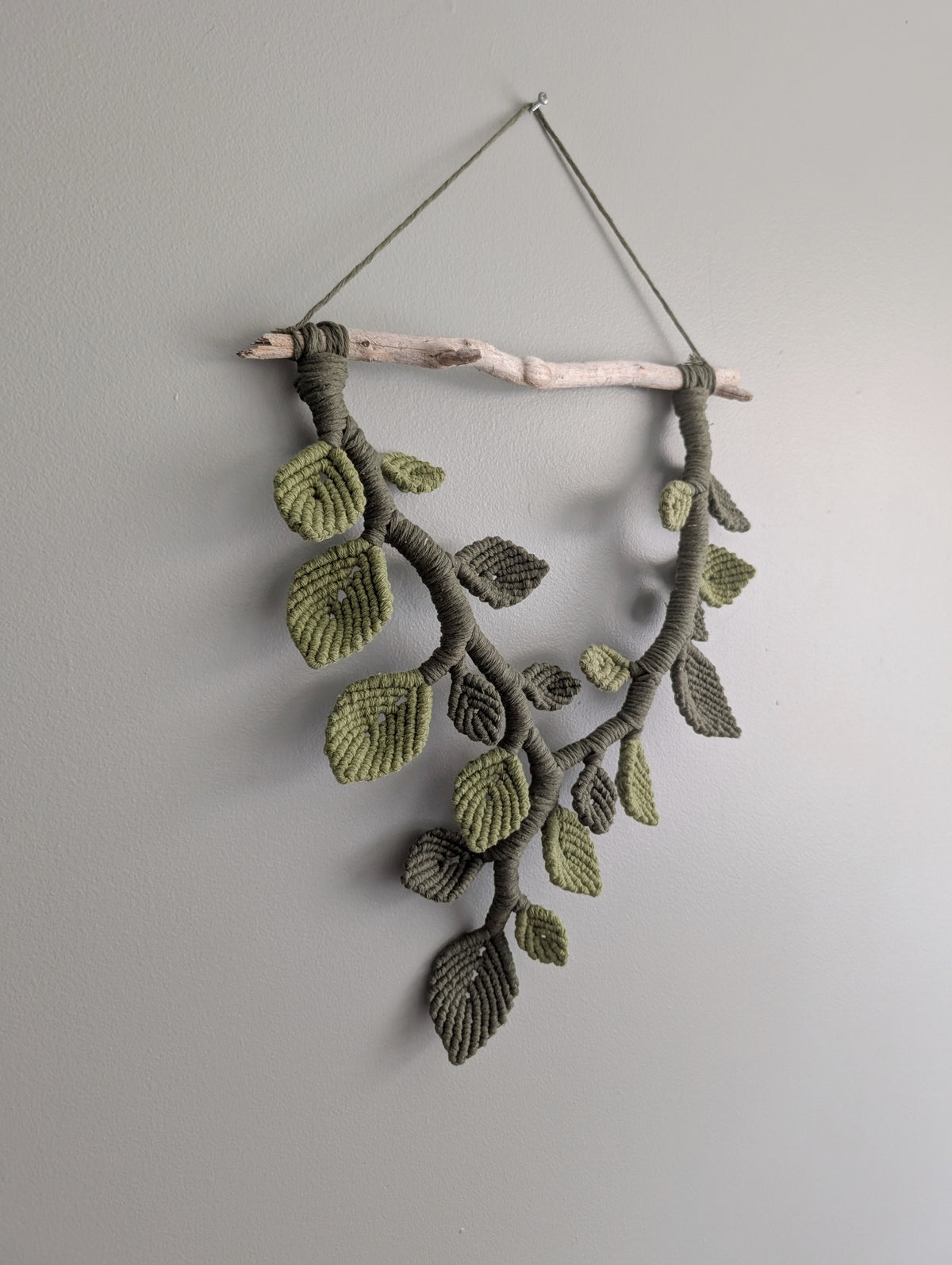 Macrame Leafy Sculpture Hanging